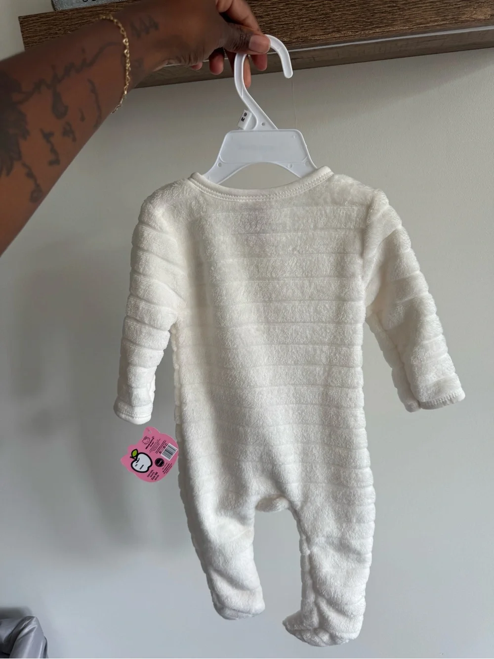 Hello Kitty Ivory Plush Footed One-Piece
